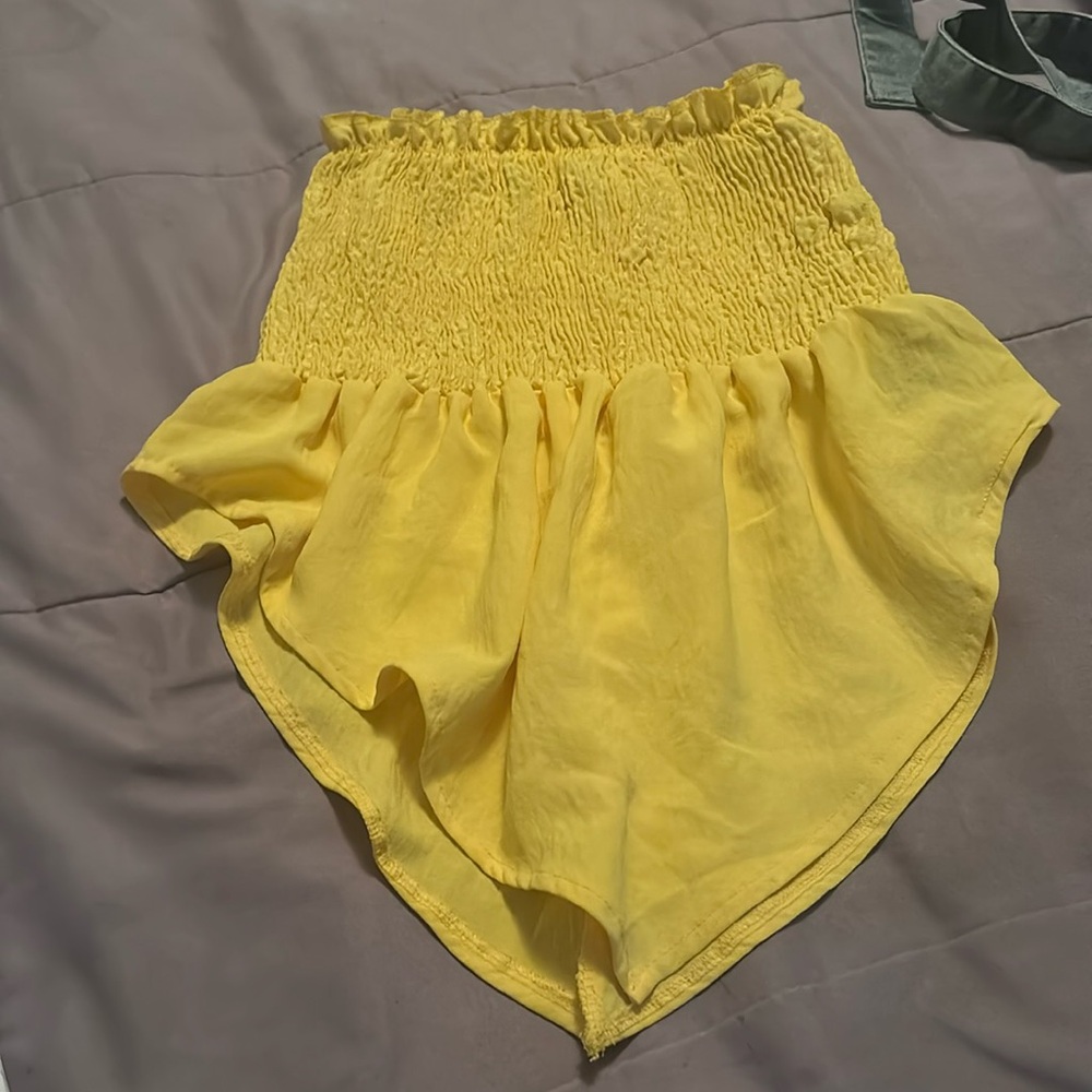 Yellow tube top